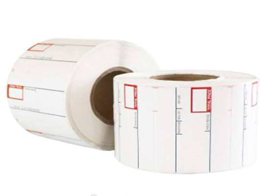 وافق SGS 57x32mm ملصق تسميات الشحن ذاتية اللصق
