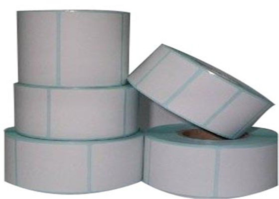 60x30mm أصفر Glassine Liner طابعة حرارية ملصق لفة
