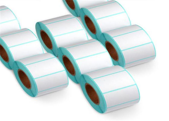 لفة تسمية طابعة الباركود مثقبة 57x32mm