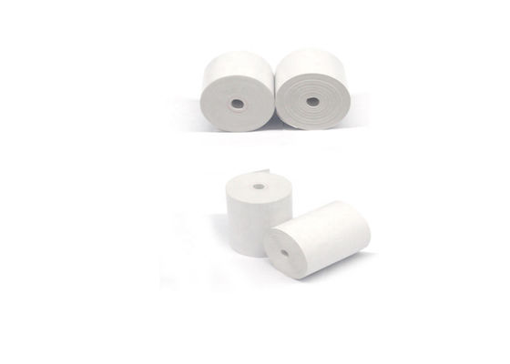 لفات الورق الحراري لتسجيل النقدية 55gsm 58gsm 60gsm Coreless 55gsm