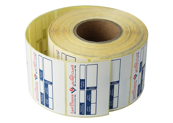 ملصقات حرارية مباشرة مثقبة 4x6 Fanfold 50x30mm