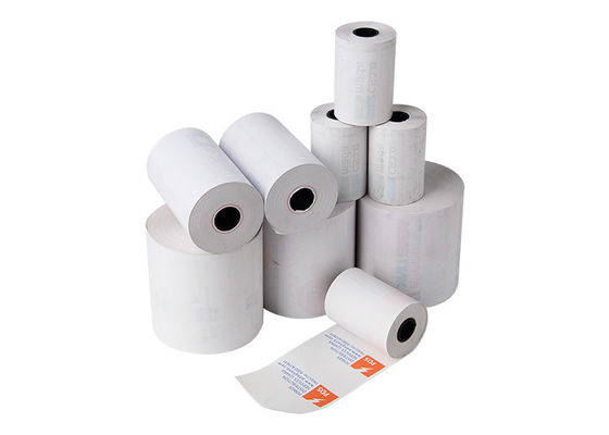 طلاء مزدوج 65gsm ATM لفات الورق الحراري 80x80mm 57x40mm