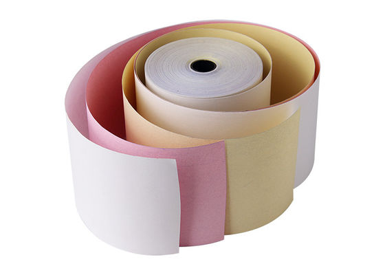 27x50mm 3 Ply Ply Machine Paper Rolls Carbonless 58gsm